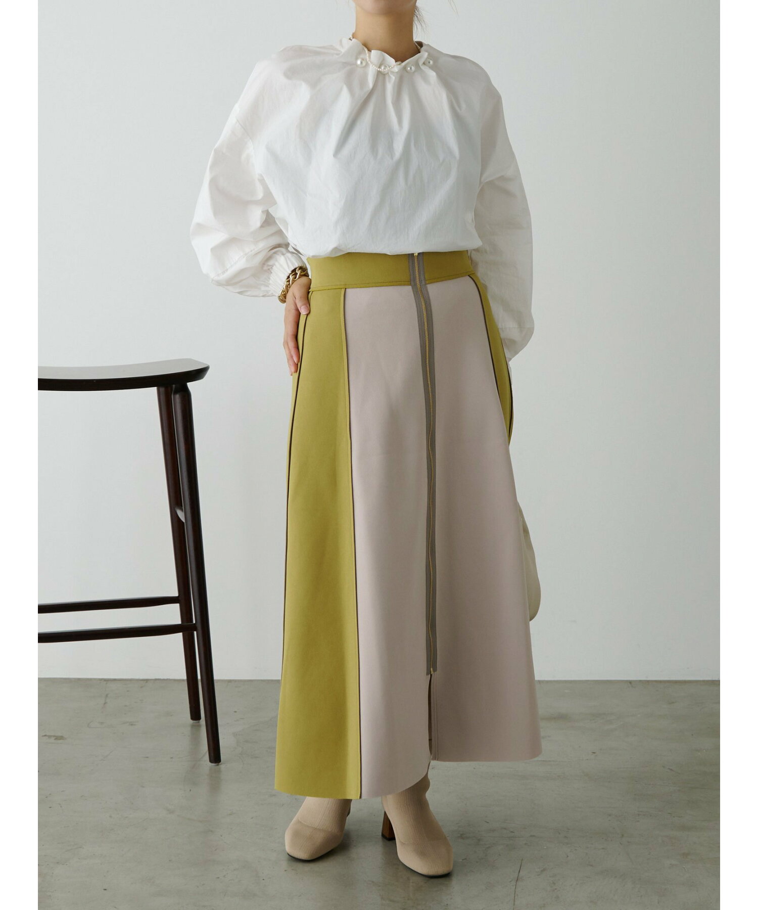 【ジェナの定番】リバーシブルジップスカート